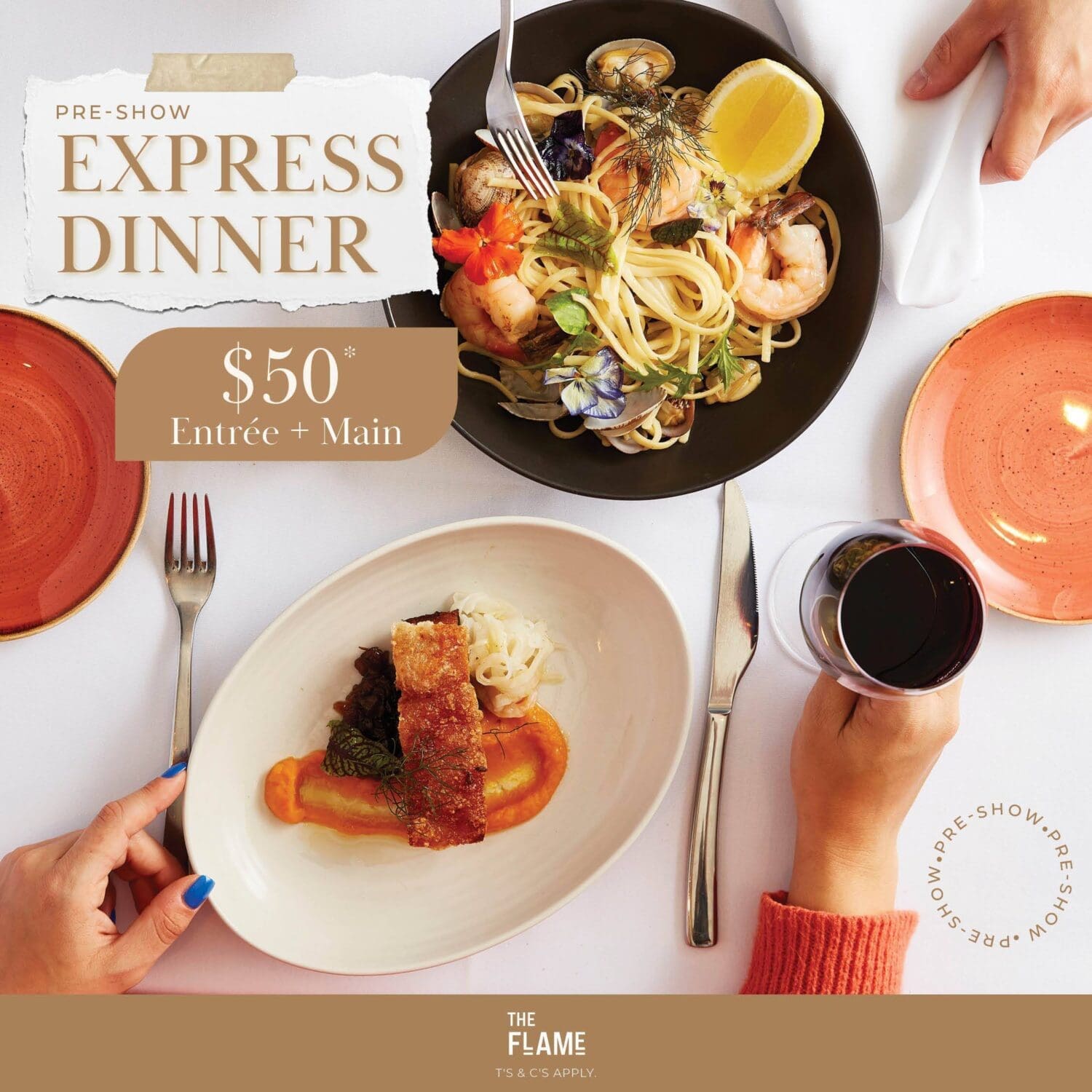 Express Dinner at The Flame
