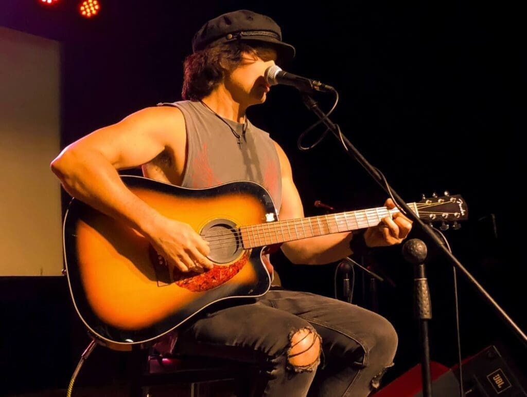 Benny Black Performing at Canterburry LC