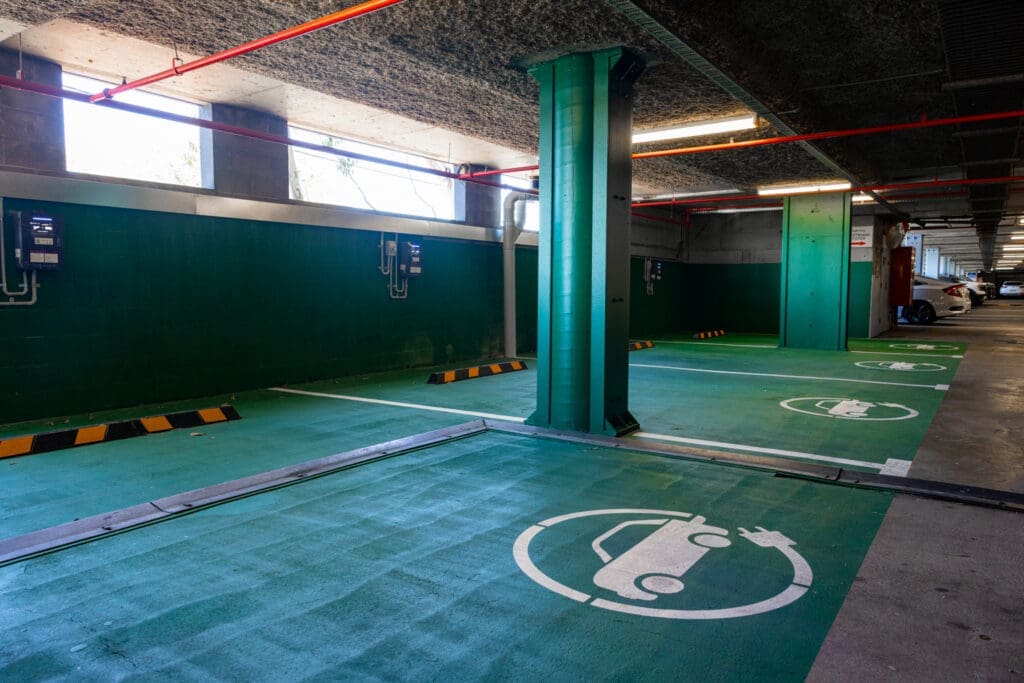 ev car charging spaces at canterbury