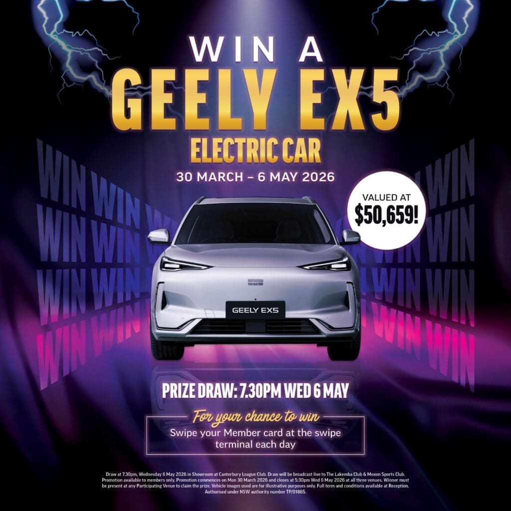 electric SUV giveaway Canterbury League Club