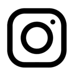 instagram icon in black