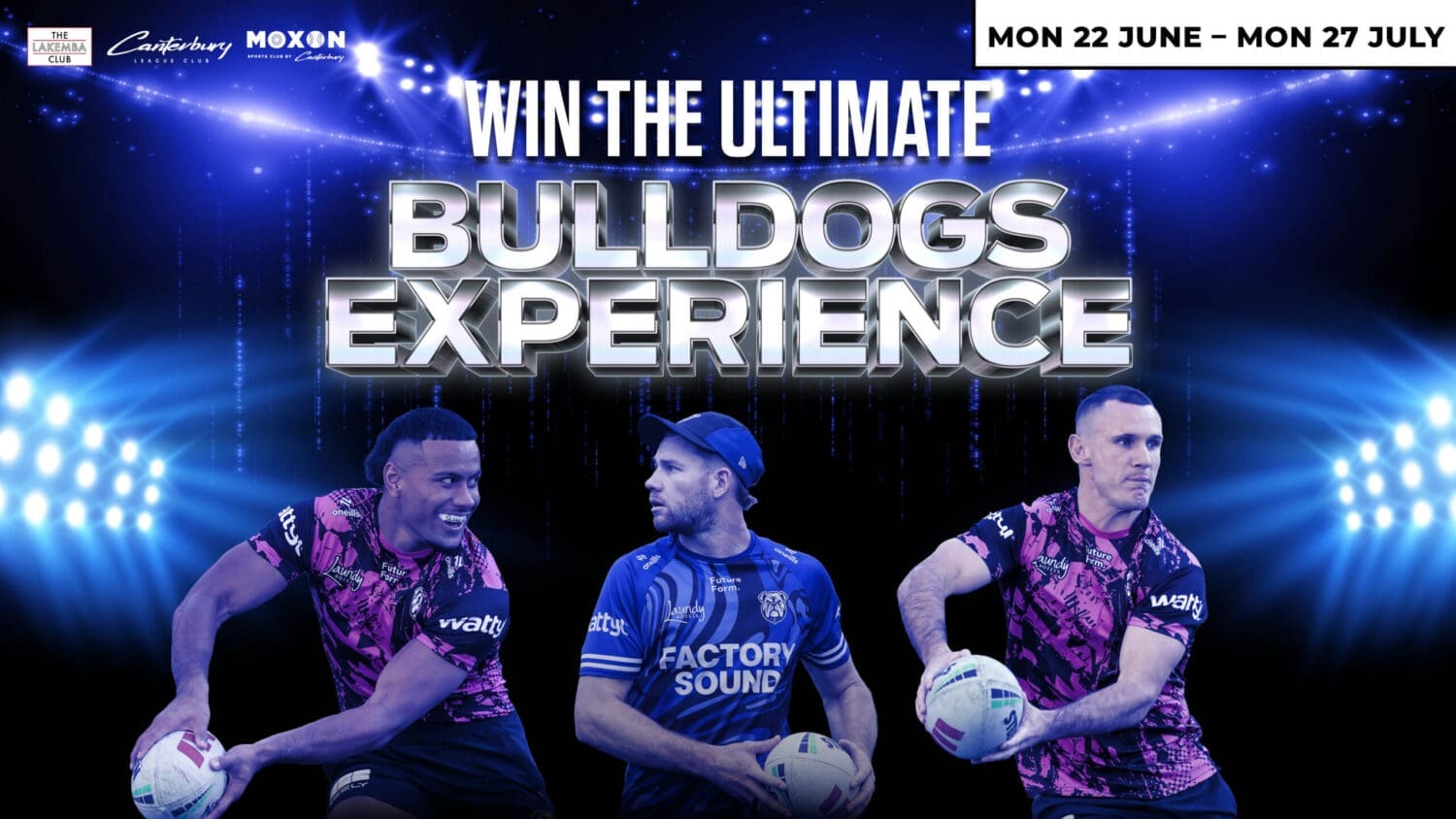 win the ultimate bulldogs experience 2026 generic artwork